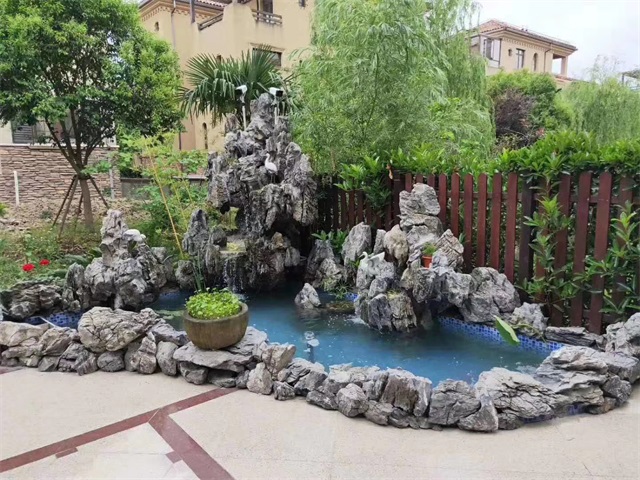 宽城庭院假山鱼池制作方法
